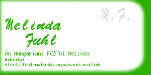 melinda fuhl business card